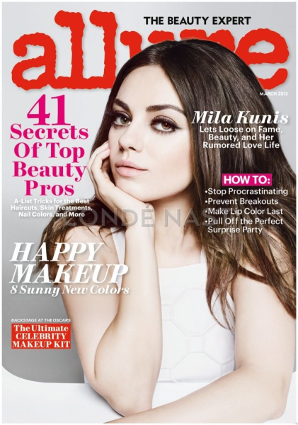 Mila Kunis on cover of Allure Magazine